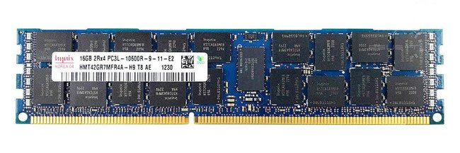 Memory RAM 1x 16GB Hynix ECC REGISTERED DDR3  1333MHz PC3-10600 RDIMM | HMT42GR7MFR4A-H9