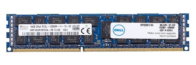 Memory RAM 1x 16GB Hynix ECC REGISTERED DDR3  1600MHz PC3-12800 RDIMM | HMT42GR7BFR4A-PB