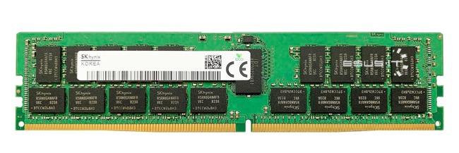 Memory RAM 1x 16GB Hynix ECC REGISTERED DDR4 2Rx8 3200MHz PC4-25600 RDIMM | HMA82GR7CJR8N-XN