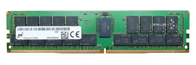 Memory RAM 1x 16GB Micron ECC REGISTERED DDR4 1Rx4 2933MHz PC4-23400 RDIMM | MTA18ASF2G72PZ-2G9