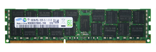 Memory RAM 1x 16GB Samsung ECC REGISTERED DDR3  1333MHz PC3-10600 RDIMM | M393B2G70BH0-YH9