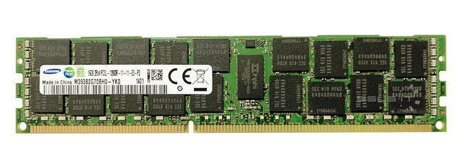 Memory RAM 1x 16GB Samsung ECC REGISTERED DDR3 2Rx4 1600MHz PC3-12800 RDIMM | M393B2G70BH0-YK0