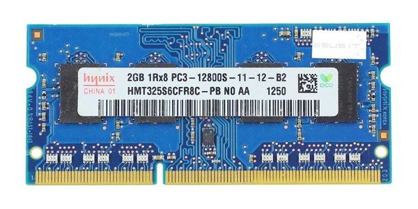 Memory RAM 1x 2GB Hynix SO-DIMM DDR3 1600MHz PC3-12800 | HMT325S6CFR8C-PB