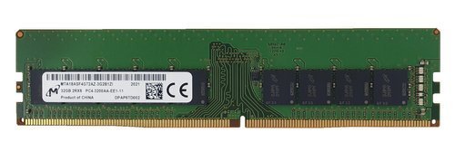 Memory RAM 1x 32GB Micron ECC UNBUFFERED DDR4 2Rx8 3200MHz PC4-25600 UDIMM | MTA18ASF4G72AZ-3G2