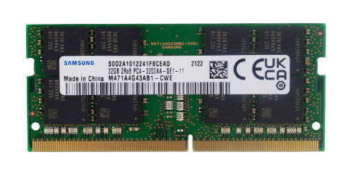 Memory RAM 1x 32GB Samsung SO-DIMM DDR4 3200MHz PC4-25600 | M471A4G43AB1-CWE