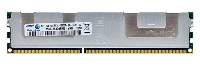 Memory RAM 1x 4GB Samsung ECC REGISTERED DDR3  1333MHz PC3-10600 RDIMM | M393B5170FHD-YH9