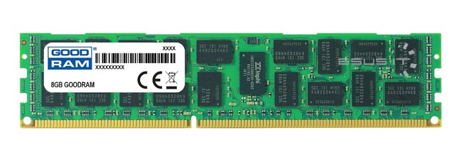 Memory RAM 1x 8GB GoodRAM ECC REGISTERED DDR3 2Rx4 1600MHz PC3-12800 RDIMM | W-MEM1600R3D48G