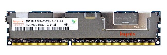 Memory RAM 1x 8GB Hynix ECC REGISTERED DDR3  1066MHz PC3-8500 RDIMM | HMT31GR7BFR8C-G7