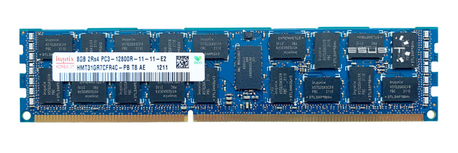 Memory RAM 1x 8GB Hynix ECC REGISTERED DDR3  1600MHz PC3-12800 RDIMM | HMT31GR7CFR4C-PB