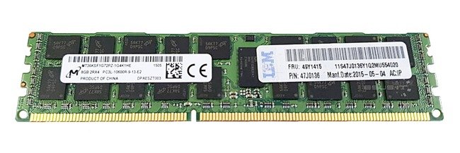 Memory RAM 1x 8GB IBM ThinkServer & System X DDR3 1333MHz ECC REGISTERED DIMM | 49Y1415 