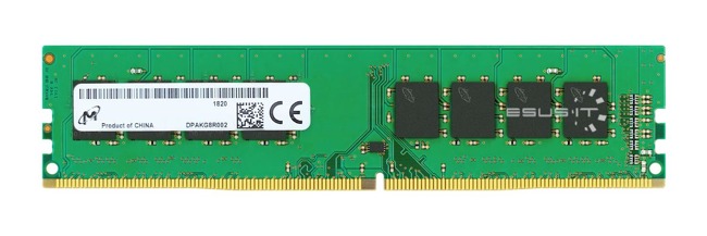 Memory RAM 1x 8GB Micron NON-ECC UNBUFFERED DDR4 2133MHz PC4-17000 UDIMM | MTA8ATF1G64AZ-2G1