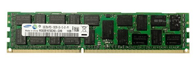 Memory RAM 1x 8GB Samsung ECC REGISTERED DDR3  1333MHz PC3-10600 RDIMM | M393B1K70CH0-CH9