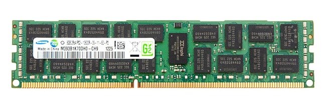 Memory RAM 1x 8GB Samsung ECC REGISTERED DDR3  1333MHz PC3-10600 RDIMM | M393B1K70DH0-CH9