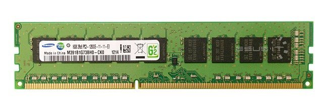 Memory RAM 1x 8GB Samsung ECC UNBUFFERED DDR3 2Rx8 1600MHz PC3-12800 UDIMM | M391B1G73BH0-CK0