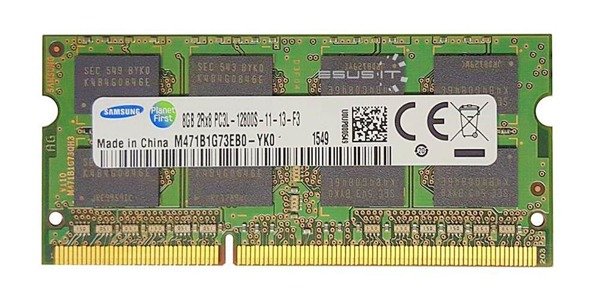 Memory RAM 1x 8GB Samsung SO-DIMM DDR3 1600MHz PC3-12800 | M471B1G73EB0-YK0