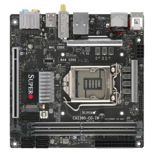 Motherboard Supermicro C9Z390-CG-IW LGA1151 Mini-ITX | MBD-C9Z390-CG-IW-O