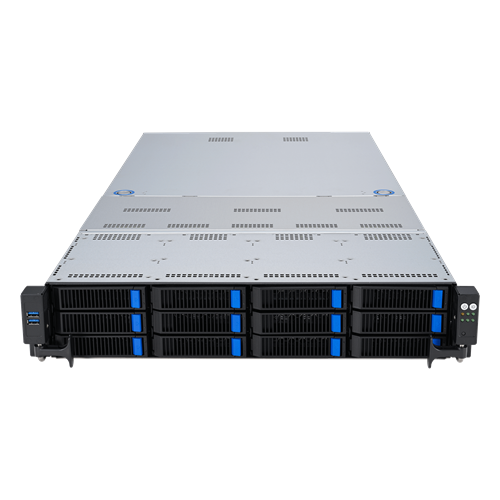 Server platform ASUS 2U RS720A-E12-RS24/10G/2.6kW/16NVMe/OCP AMD x 2 DDR5 x 24 4 x 2.5" PSU 1+1