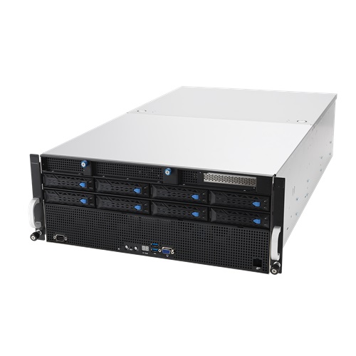 Server platform ASUS 4U ESC8000A-E11-SKU3/3KW(2+2)/3PCIe 90SF0213-M00AW0 AMD x 2 DDR4 x 32 10 x 2.5" SATA/SAS+2NVME PSU 2+2