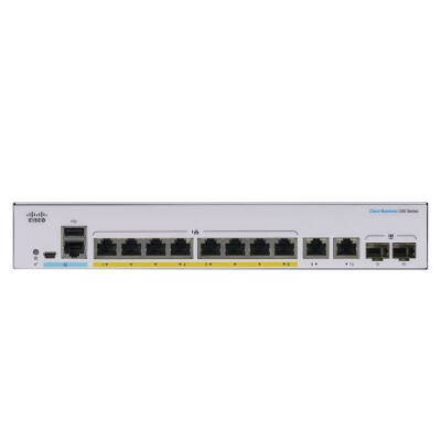 Switch Cisco Business CBS250-8P-E-2G-EU 8x 1Gb 2x RJ-45/SFP 67 W PoE+