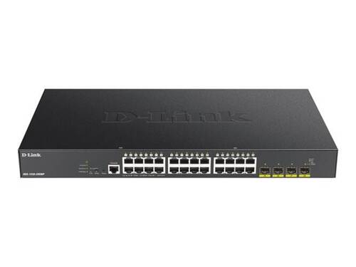 Switch D-Link DGS-1250-28XMP/E 24x 1Gb 4x SFP+ 370 W PoE+