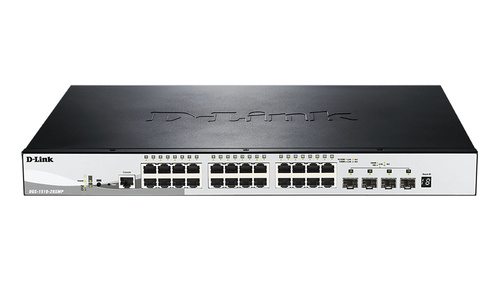 Switch D-Link DGS-1510-28XMP 24x 1Gb 4x SFP+ 370 W PoE+