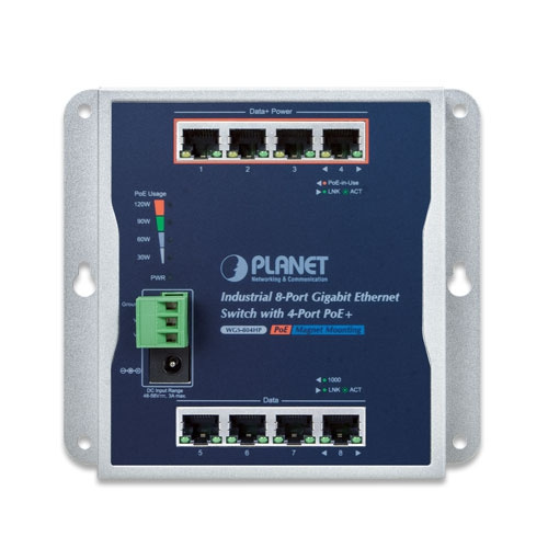 Switch Planet WGS-804HP 8x 1Gb 120 W PoE+