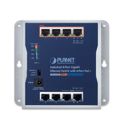 Switch Planet WGS-814HP 8x 1Gb 60 W PoE+