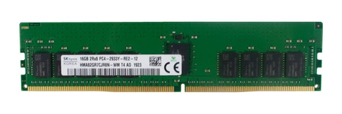 Memory RAM 1x 16GB Hynix ECC REGISTERED DDR4 2Rx8 2933MHz PC4-23400 RDIMM | HMA82GR7CJR8N-WM