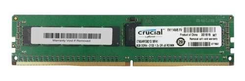 Memory RAM 1x 8GB Crucial ECC REGISTERED DDR4  2133MHz PC4-17000 RDIMM | CT8G4RFD8213