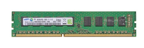 Memory RAM 1x 4GB Samsung ECC UNBUFFERED DDR3 2Rx8 1600MHz PC3-12800 UDIMM | M391B5273DH0-YK0