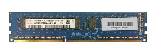 Memory RAM 1x 2GB Hynix ECC UNBUFFERED DDR3  1333MHz PC3-10600 UDIMM | HMT325U7CFR8A-H9