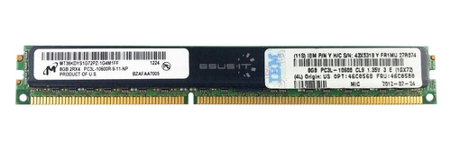 Memory RAM 1x 8GB Micron ECC REGISTERED DDR3  1333MHz PC3-10600 RDIMM | MT36KDYS1G72PZ-1G4