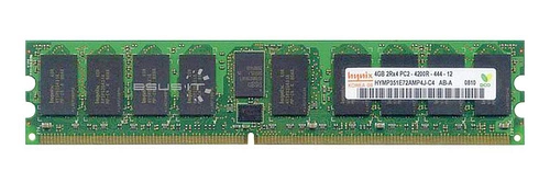 Memory RAM 1x 4GB Hynix ECC REGISTERED DDR2  533MHz PC2-4200 RDIMM | HYMP351E72AMP4J-C4