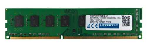 Memory RAM 1x 8GB HYPERTEC NON-ECC UNBUFFERED DDR3 1600MHz PC3-12800 UDIMM | MEM128008GBD-LV