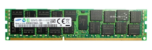 Memory RAM 1x 16GB Samsung ECC REGISTERED DDR3 2Rx4 1600MHz PC3-12800 RDIMM | M393B2G70BH0-YK0