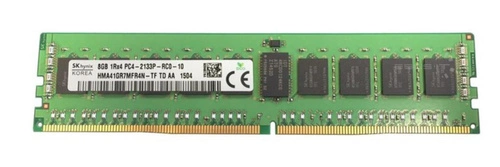 Memory RAM 1x 8GB Hynix ECC REGISTERED DDR4  2133MHz PC4-17000 RDIMM |  HMA41GR7BFR4N-TF