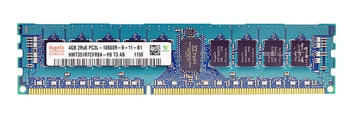 Memory RAM 1x 4GB Hynix ECC REGISTERED DDR3 2Rx8 1333MHz PC3-10600 RDIMM | HMT351R7CFR8A-H9