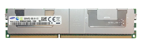 Memory RAM 1x 32GB Samsung ECC LOAD REDUCED DDR3 4Rx4 1333MHz PC3-10600 LRDIMM | M386B4G70BM0-YH9