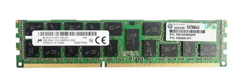 Memory RAM 1x 8GB Micron ECC REGISTERED DDR3  1333MHz PC3-10600 RDIMM | MT36JSF1G72PZ-1G4